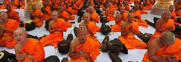 Monks Meditating