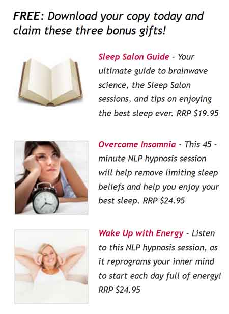 Sleep Salon List of Free Gifts