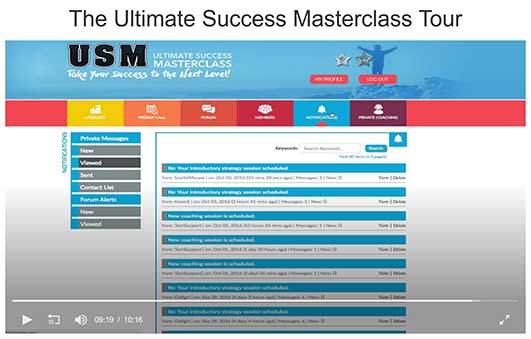 Ultimate Success masterclass Video tour