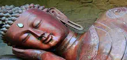 meditation Doesn't work- reclining buddha statue in meditation