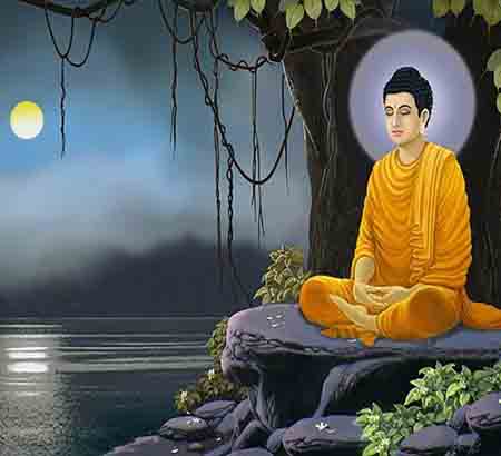 What Happens If You Stop Meditating- Buddha meditating near a lake