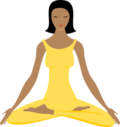 meditate without crossing your legs- woman sitting in lotus posture