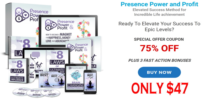 Presence power and Profit Course Review-Product-buy-now