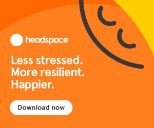 Headspace Less stress promotional banner 1